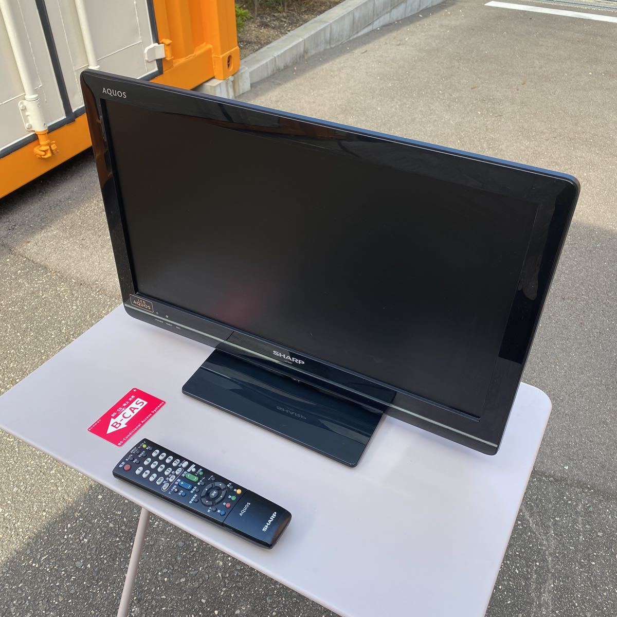 SHARP 液晶テレビ AQUOS 22V型　LC-22K7 リモコン　B-CASカード付 中古品　動作確認済　