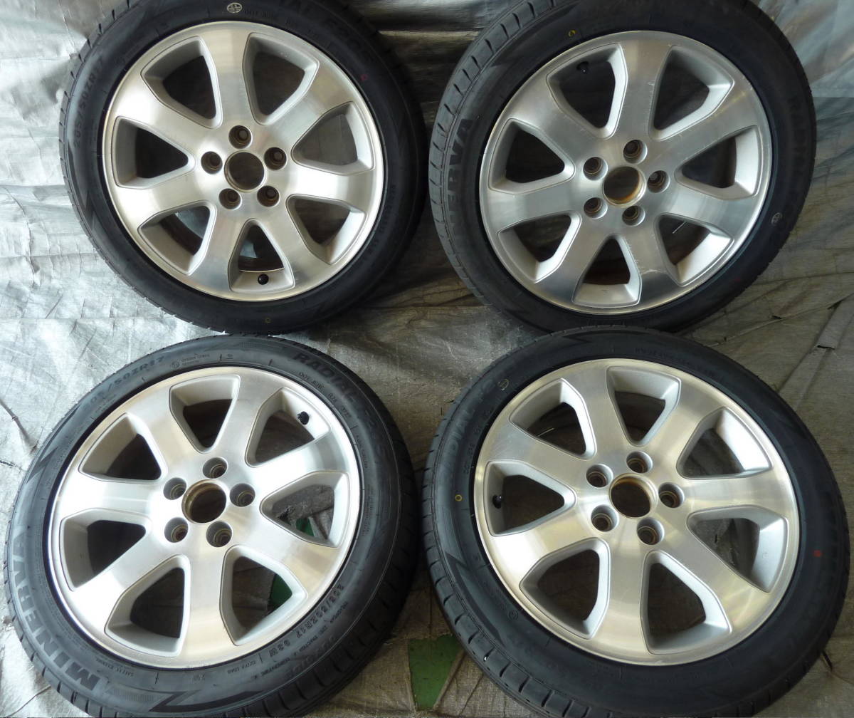 スタッドレスタイヤ 18インチ 4本 ホイールセット Weds 114.3 8J 2 ν