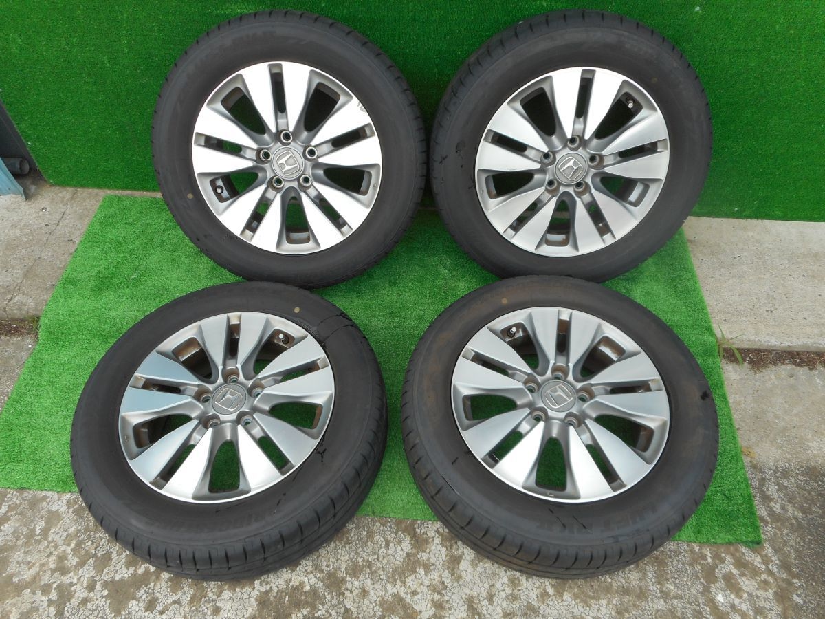 ■280505■S■【H25 ステップワゴン スパーダ 後期 RK5 】RK6 純正 ■ アルミホイール 205/60R16 16×6J＋50 PCD114.3