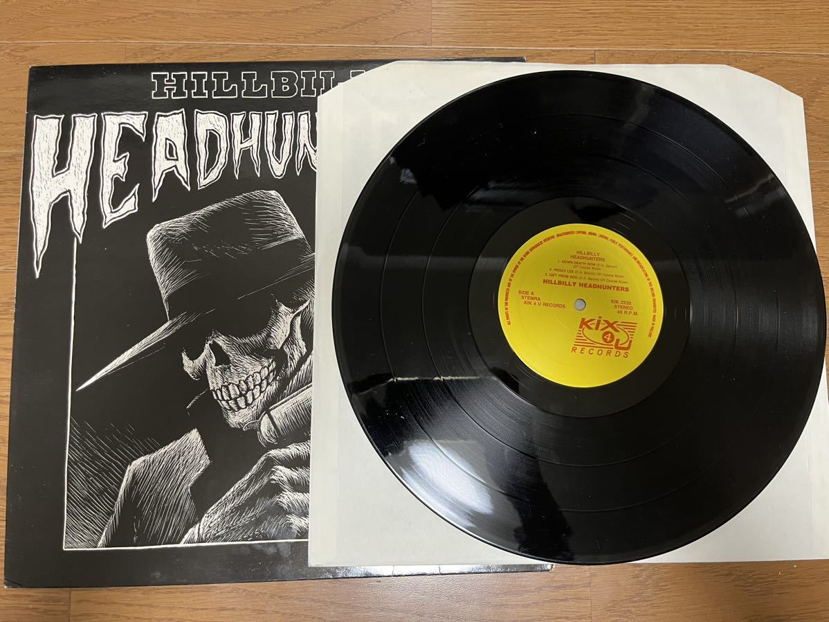 レコード HILLBILLY HEADHUNTERS/1990年1st LPイエローラベル