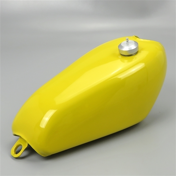 ◇TM125/1973年 社外 アルミタンク イエロー 展示品 (DZ01-20121)