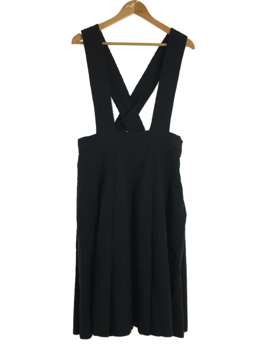 BLACK COMME des GARCONS◆ジャンパースカート/スカート/S/ポリエステル/BLK/無地/1N-A003