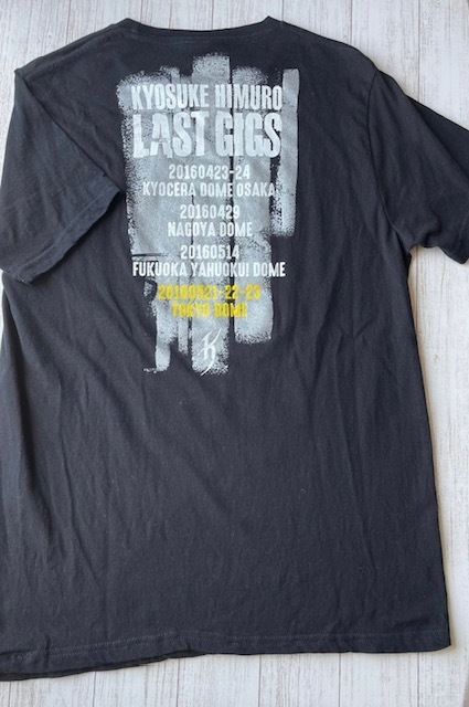 氷室京介 Tシャツ ラスギグ 中古 Lサイズ 東京 LAST GIGS ご当地 