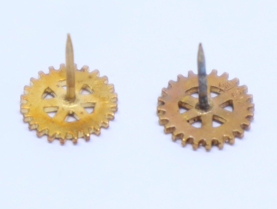 1円スタート】K18 刻印 ROTARY INTERNATIONAL ロータリークラブ 微章 