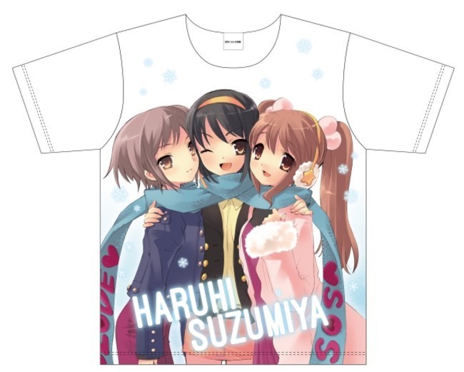 涼宮ハルヒの直観 フルグラフィックTシャツ 長門有希&涼宮ハルヒ