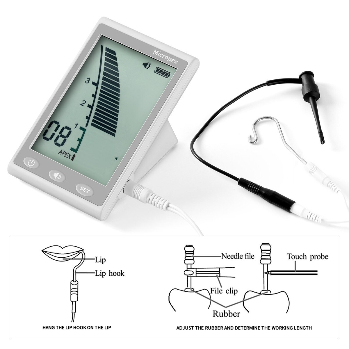 根管長測定器 Root-ZX-mini互換 自動校正 バッテリー AI dental 歯科 R013