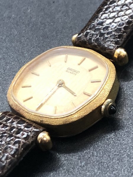セイコー クオーツ 1400-6640 シャンパンゴールド文字盤 14K×SS