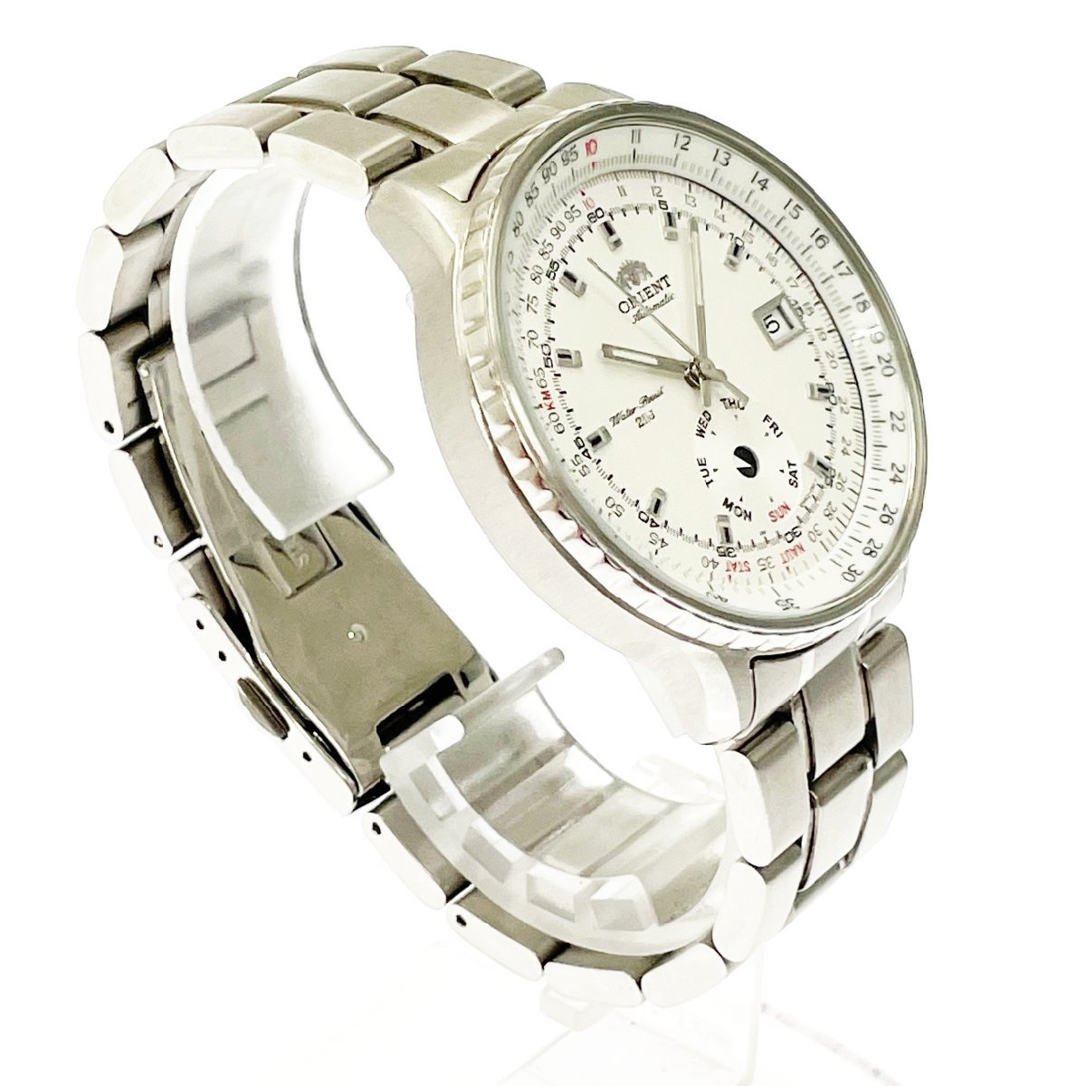 セ*r様 稼働品　オリエントスター　２１石 自動巻き フェイスのみ メンズ 腕時 1円スタート】ORIENT オリエント EM5Z-C0CA キングマスター 21石 SS