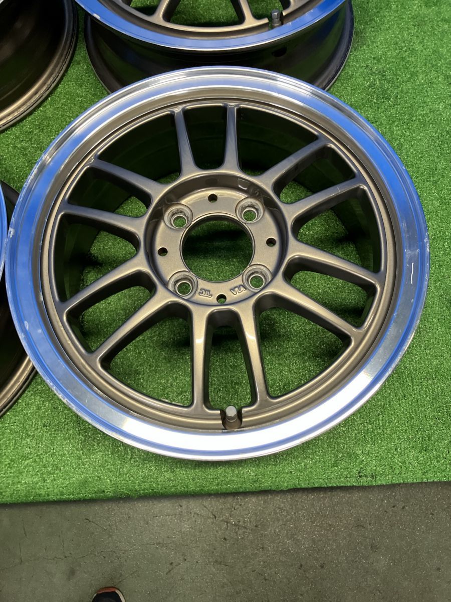 個人宅配送可 BADX S-HOLD アルミホイール 4本セット 14インチ 14x5J + 