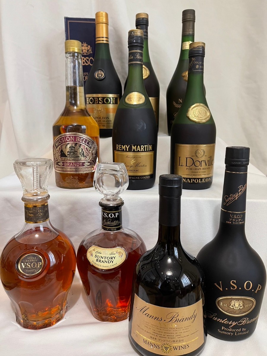 ブランデー　10本セット　未開栓　750ml〜660ml まとめ　レミーマルタン　サントリー　VSOP 等　REMY MARTIN SUNTORY # ウイスキー