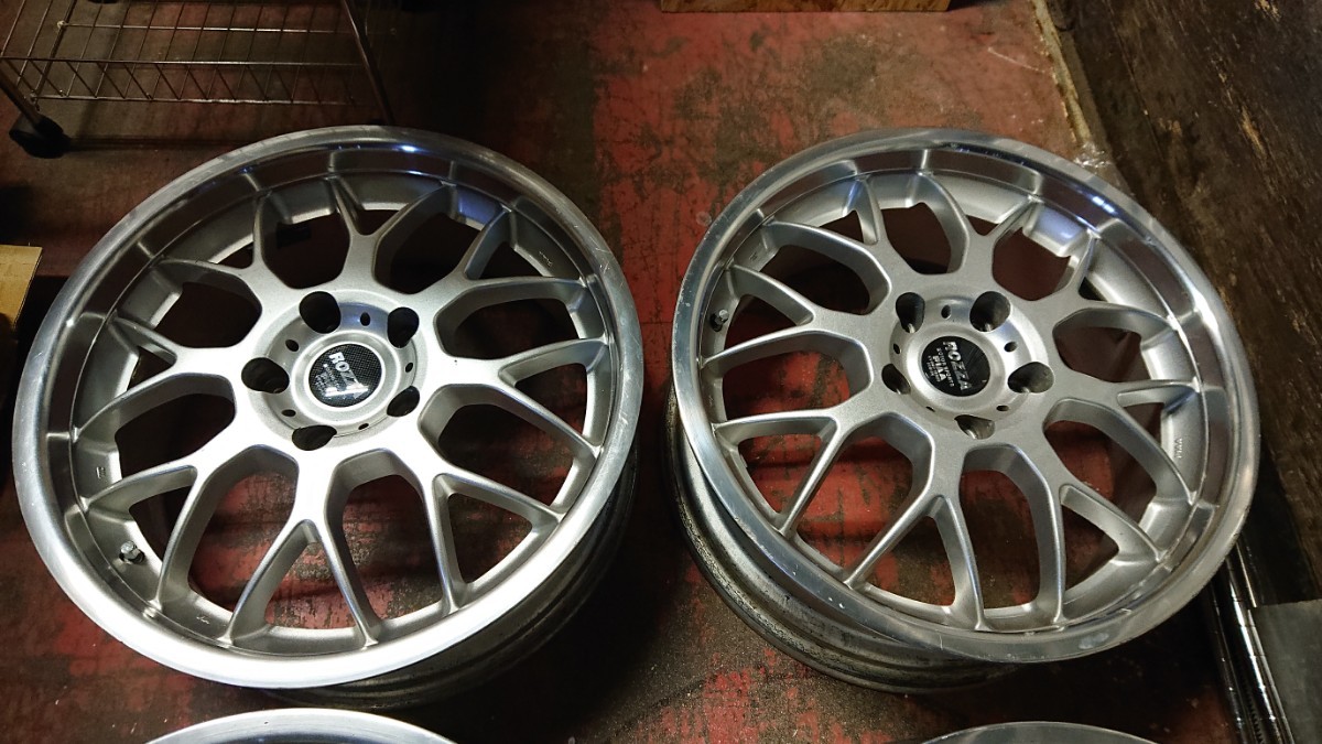 PIAA ROZZA 17インチ 7J ＋48 PCD 114.3 5H アルミホイール 4本 