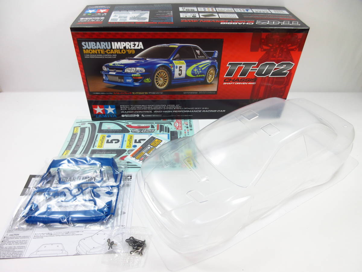 高品質，本物保証 送料710円 スバル インプレッサ モンテカルロ '99 TT-02 TT02 タミヤ WRC ボディ TAMIYA SUBARU IMPREZA body 1/10(ボディ)｜売買されたオークション情報、yahooの商品情報をアーカイブ公開 - オークファ ボディ