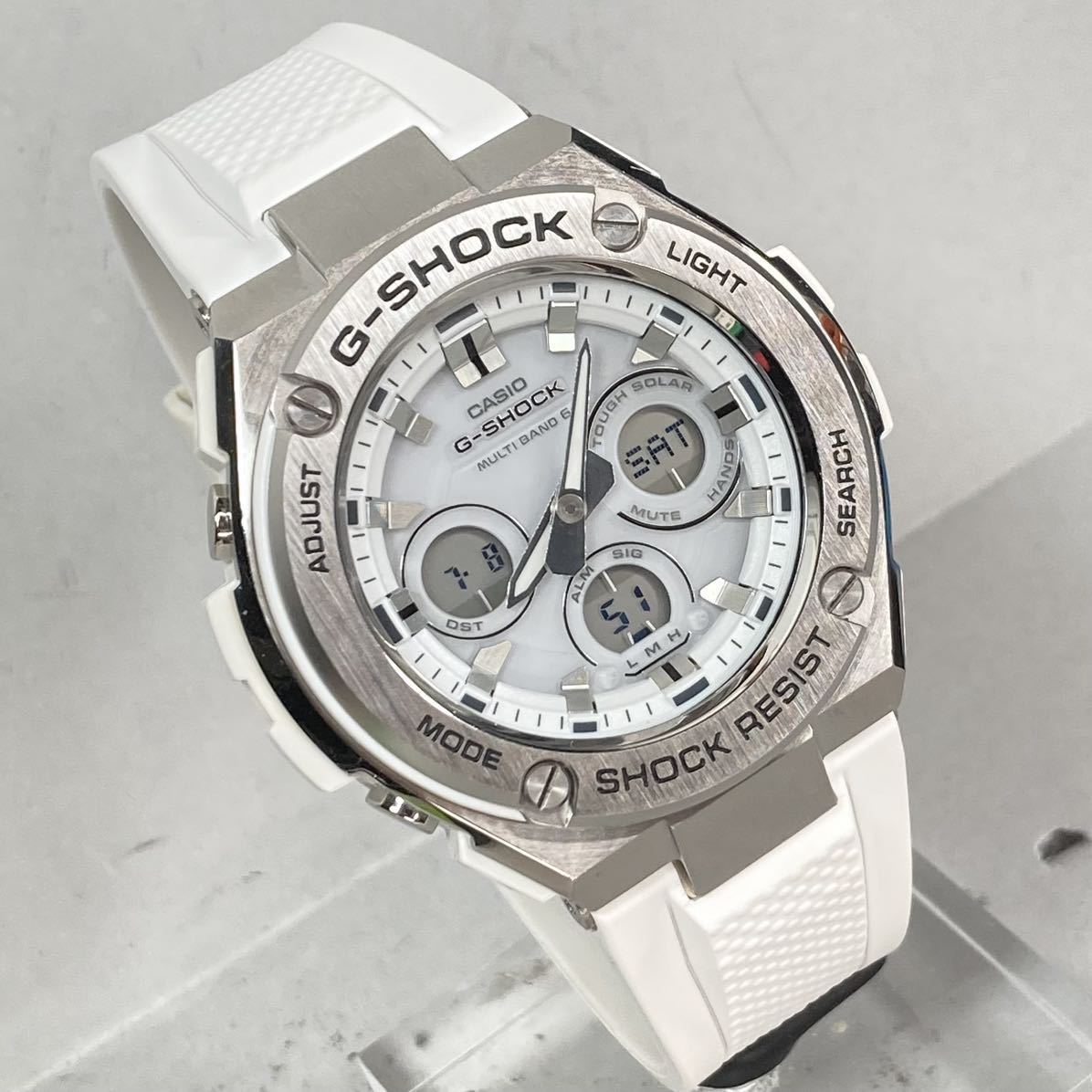 極美品 G-SHOCK GST-W310-7AJF G-STEEL/Gスチール タフソーラー電波 