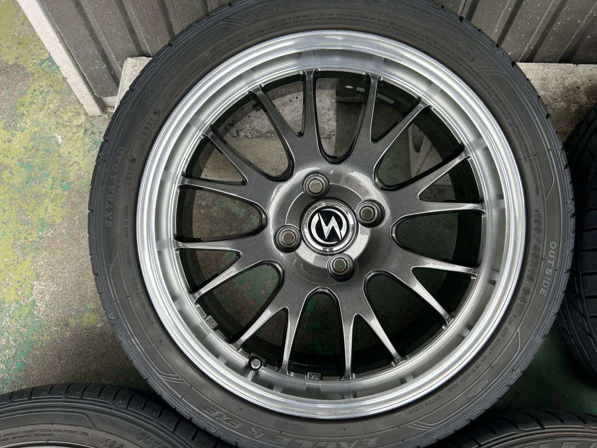 コンパクトカーに！16×6J+42 4H-100＆グッドイヤーイーグルLS EXE 195