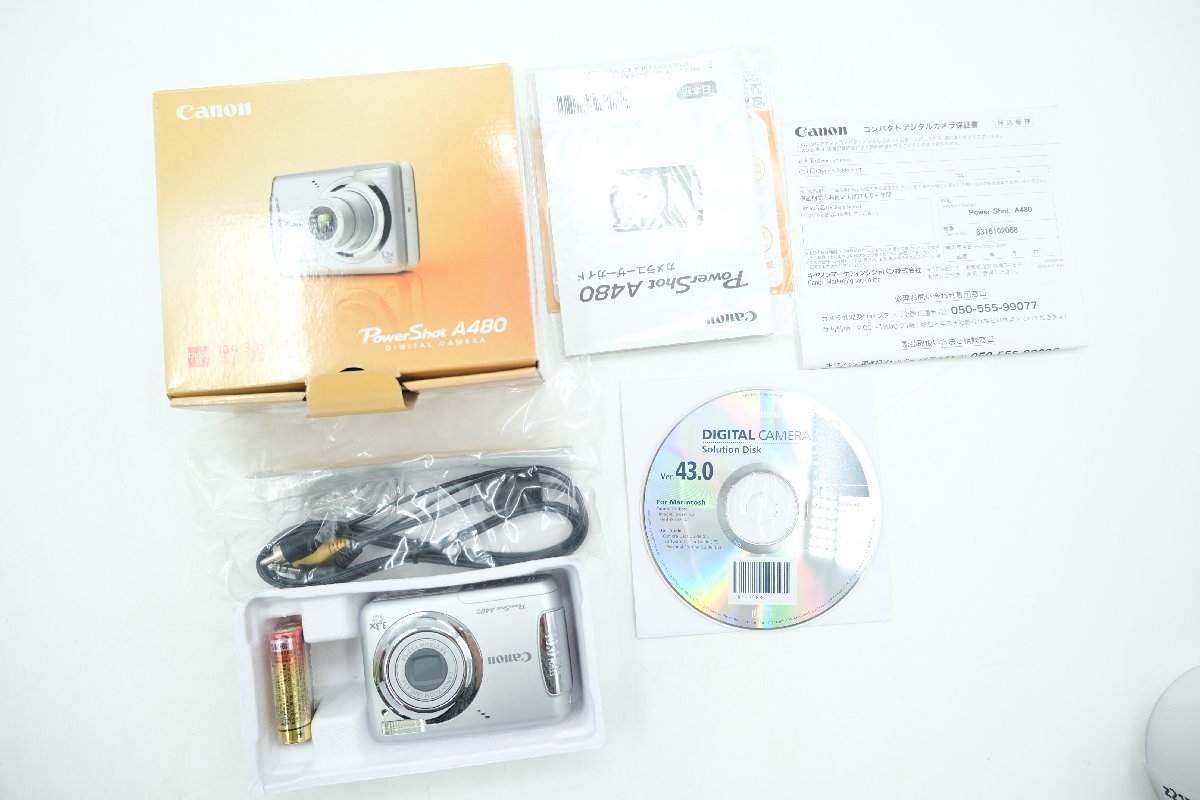 2025，新作 z21573 Canon キャノン PowerShot A480 パワーショット コンパクトデジタルカメラ 付属品多数 箱付き 格安スタート(キヤノン)｜売買されたオークション情報、yahooの商品情報をアーカイブ公開 - オー キヤノン