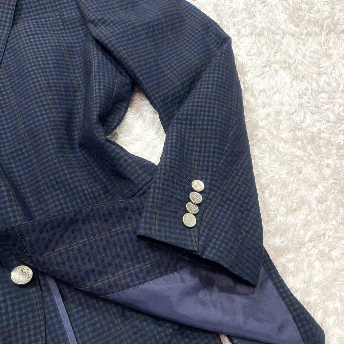 BURBERRY LONDON『極美品 ストレッチ シアサッカー』バーバリー 