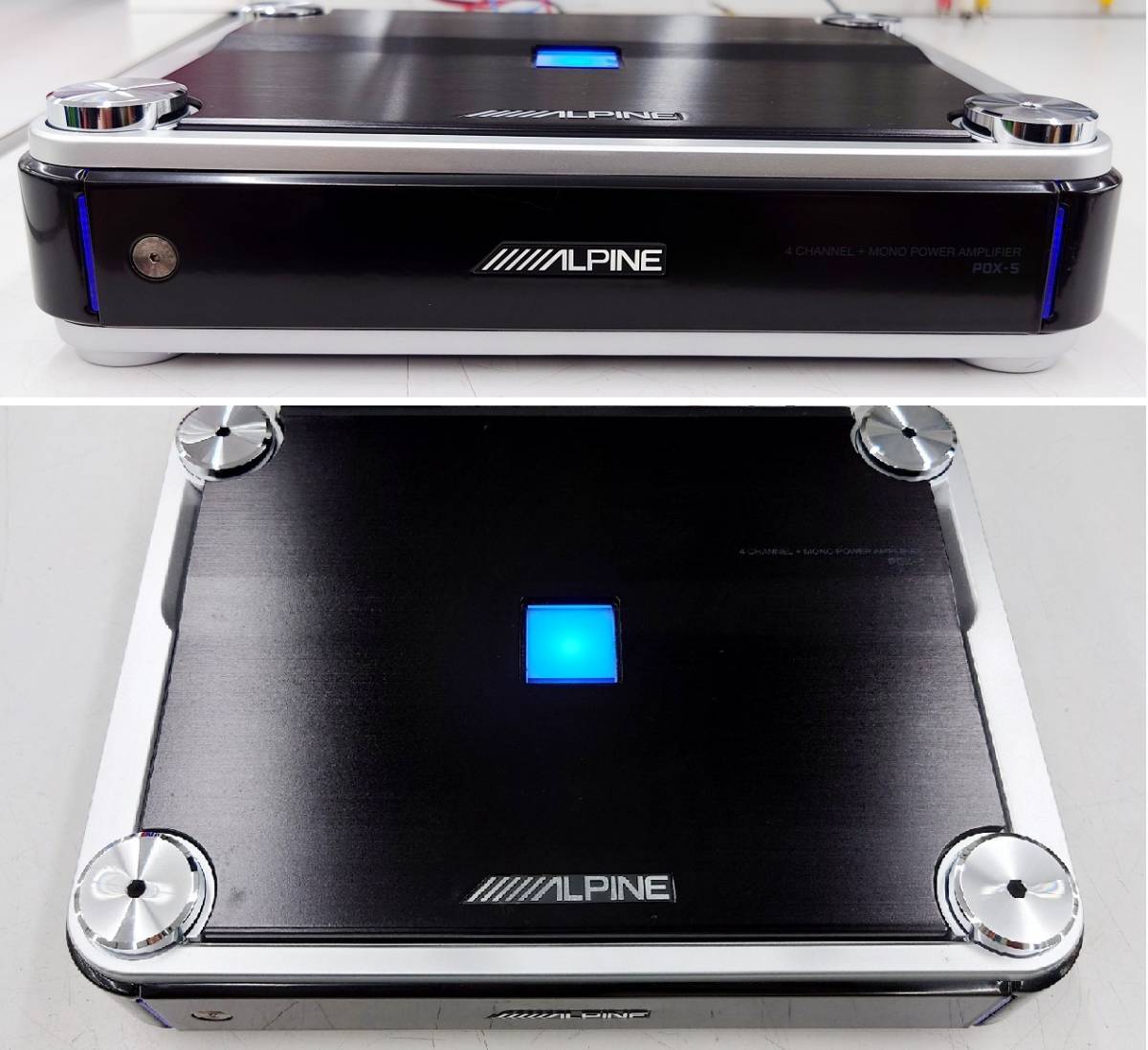 美品 ALPINE アルパイン PDX-5 パワーアンプ 4CHANNEL+MONO 4 