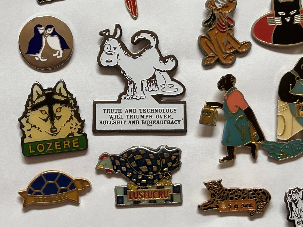 フランス雑貨☆ピンズ ピンバッジ 動物・キャラクター30個セット☆Disney