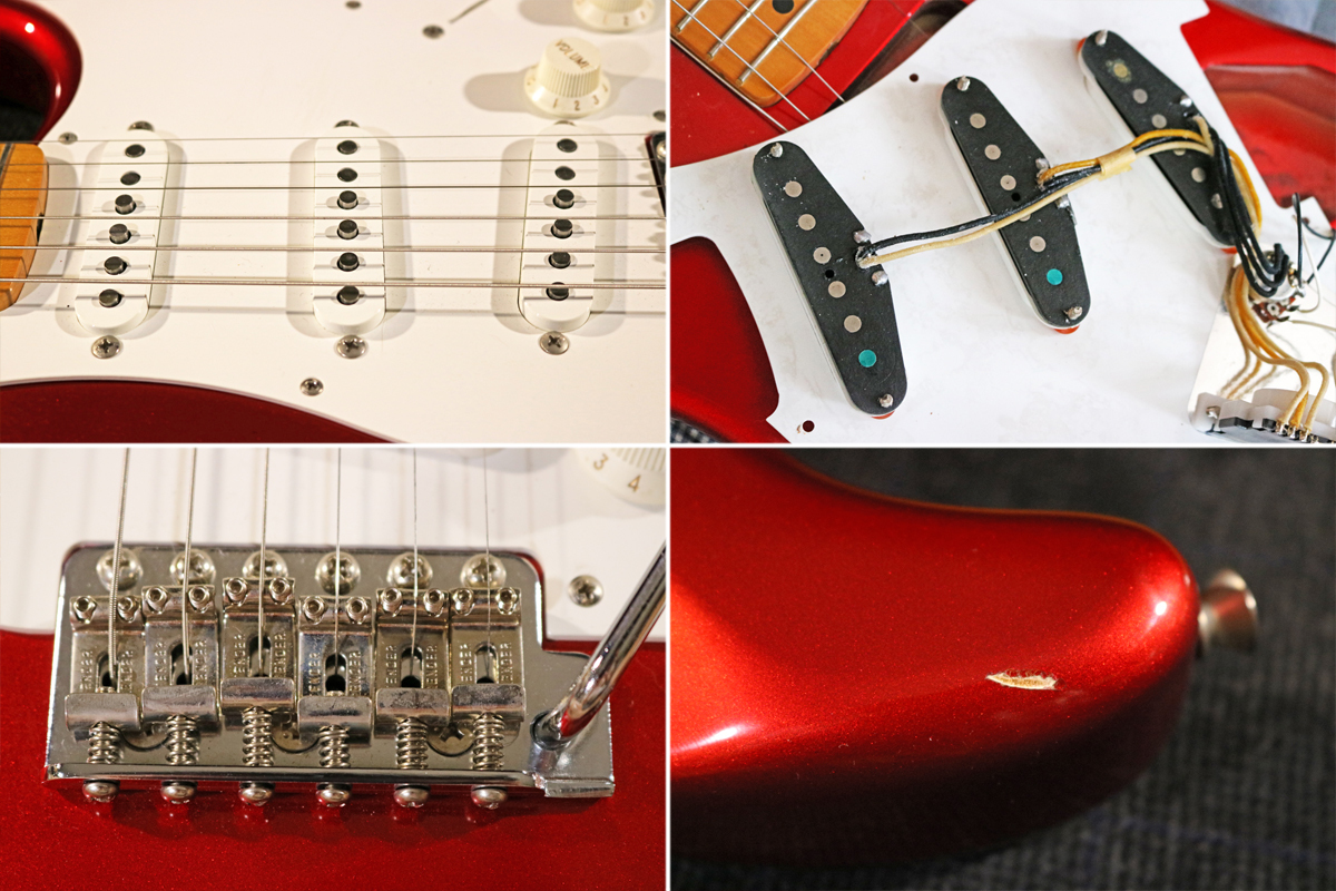 フェンダー ジャパン ST57 ネック 中古 染まる