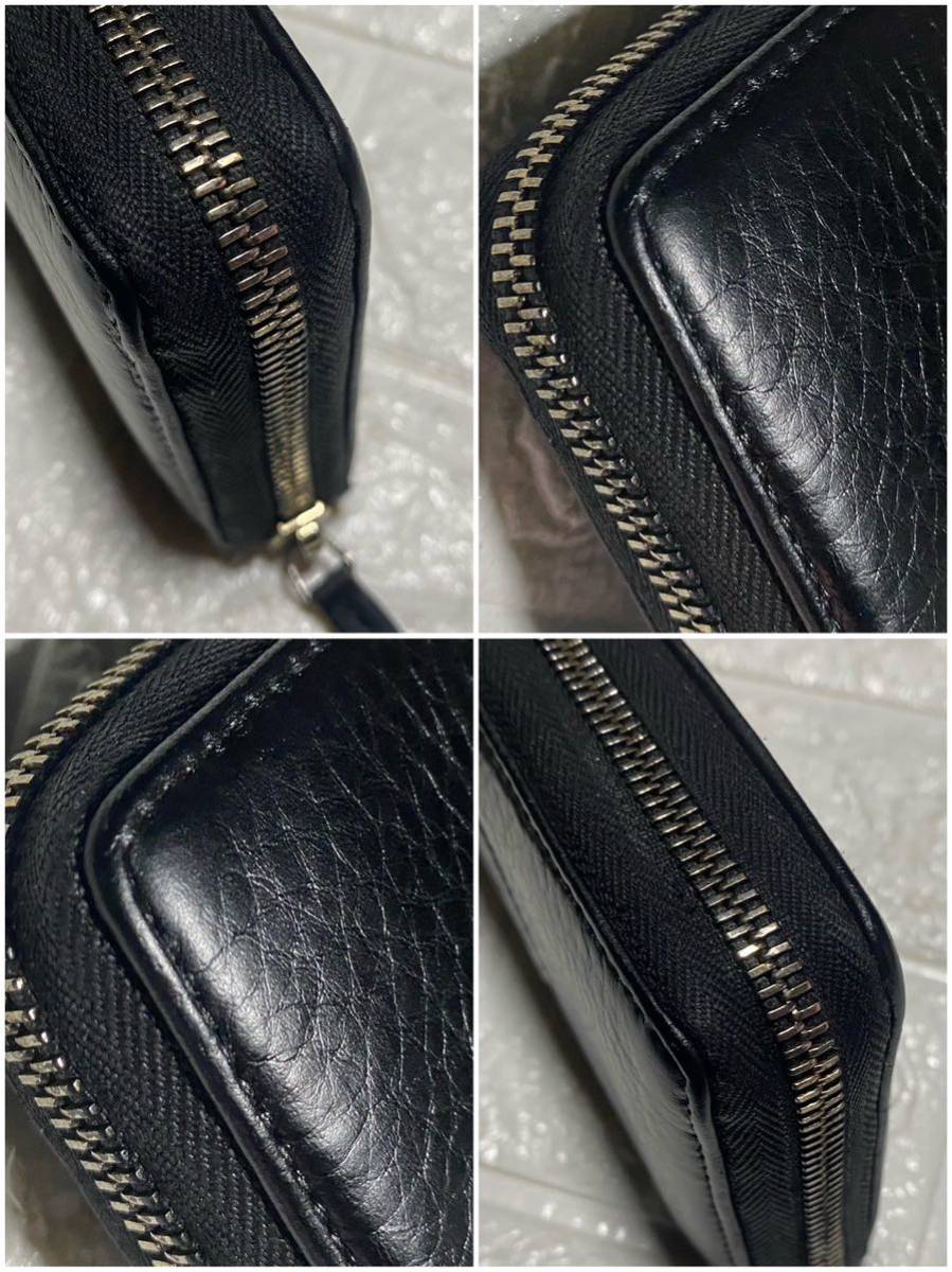 正規品／鑑定済み／GUCCIソーホーGGラウンドジップ長財布／型番308004