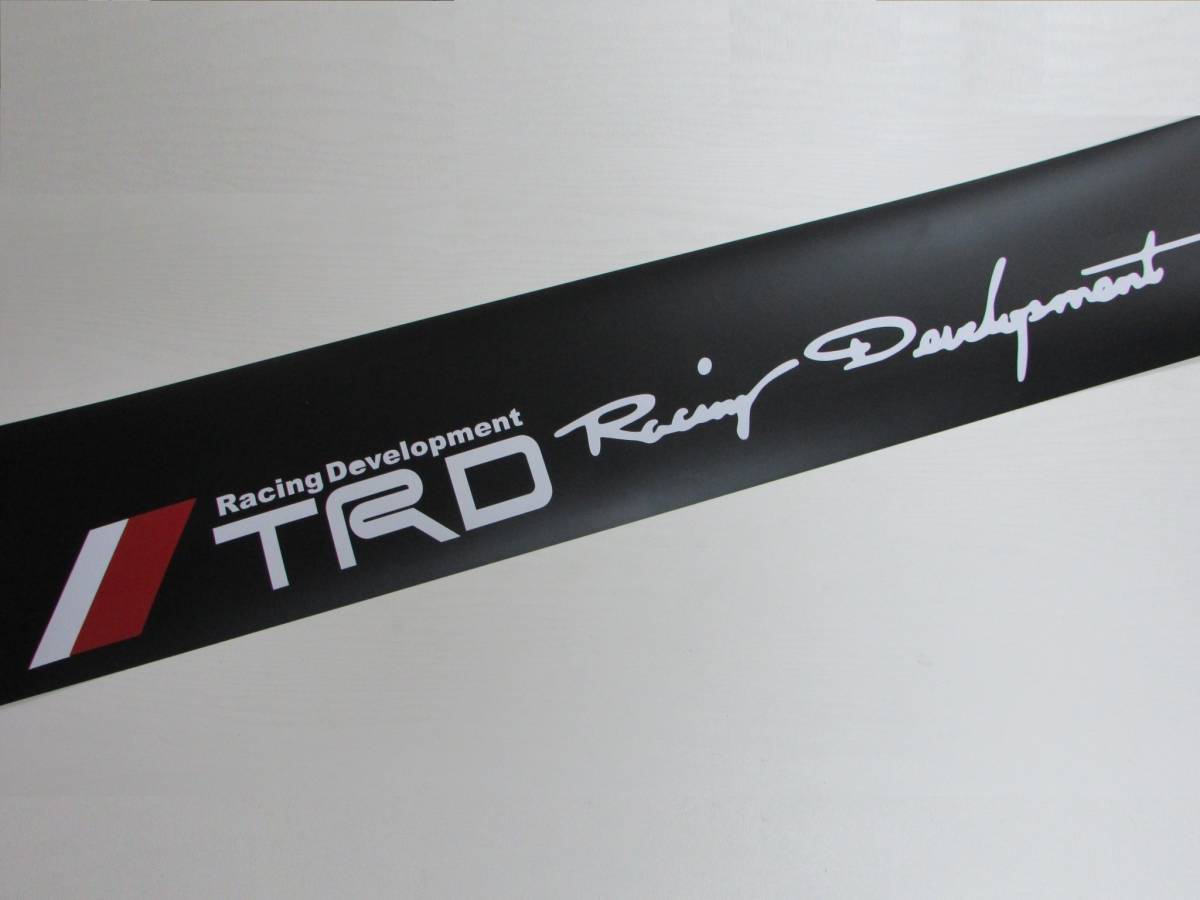 TRD トヨタ フロントウィンドステッカー フロントガラスステッカー デカール ハチマキ C TRD トヨタ フロントウィンドウステッカー TOYOTA 数量限定！スープラ！86！レース活躍！ 21cm