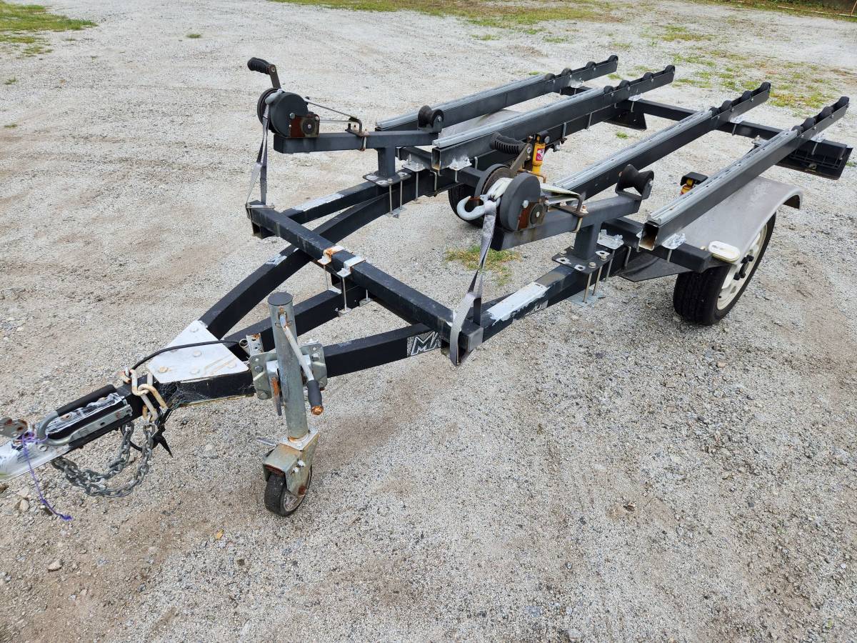 『三重』軽MAXトレーラー２艇積　車検：R7/6まで　最大積載量350kg　売り切り・即決有