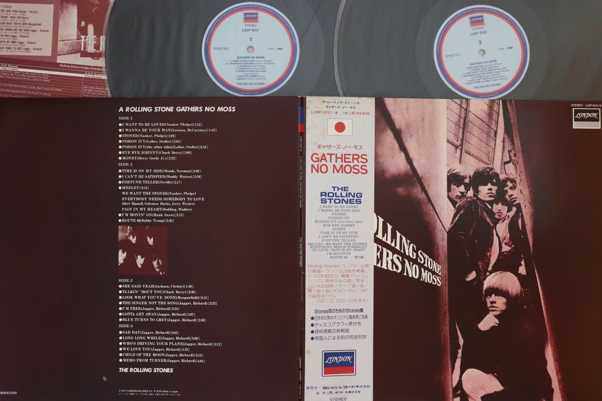 2discs LP Rolling Stones Gathers No Moss L35P10378 LONDON /00500