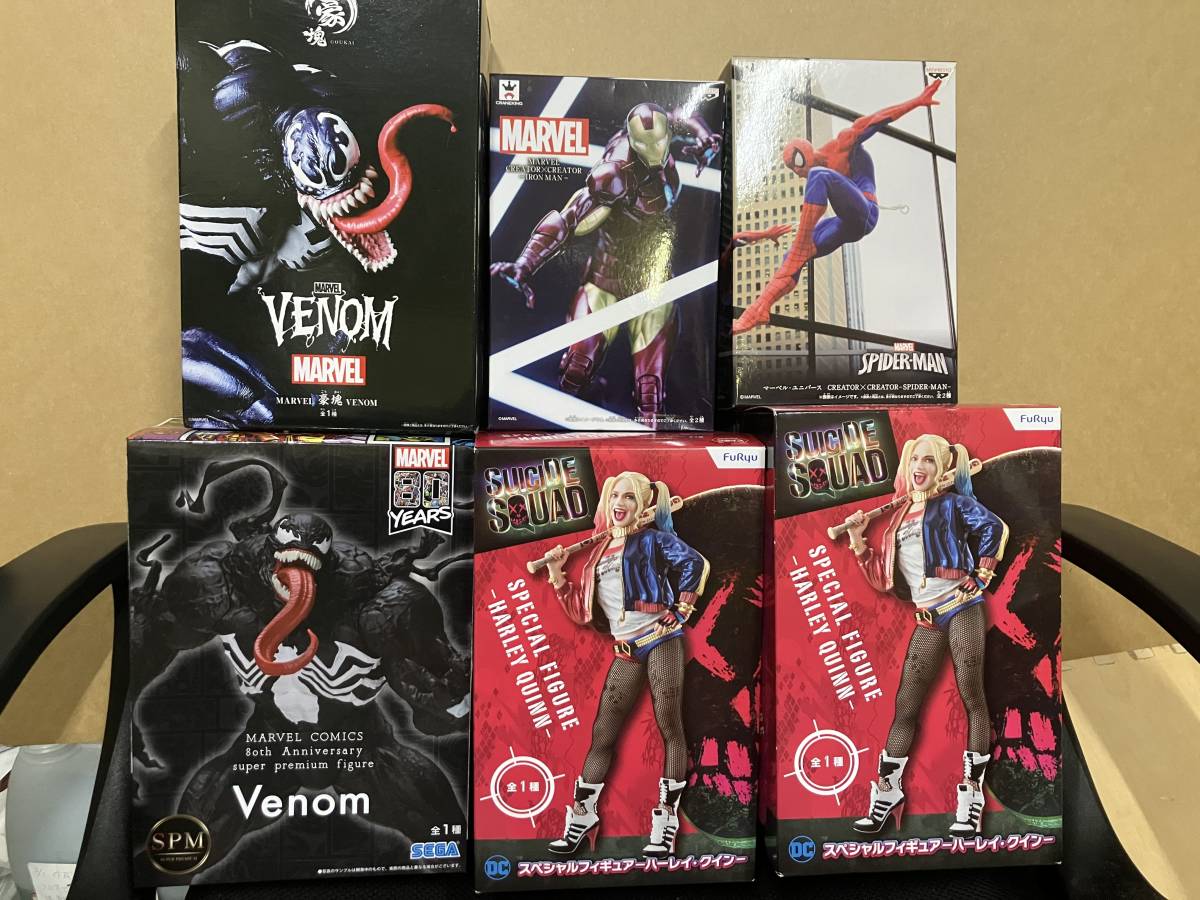 DC＆MARVELプライズフィギュア 8体セット まとめ売り +おまけ付き