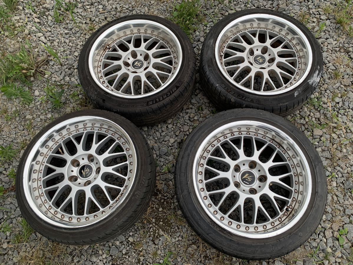 ○WORK ワーク VS-XX VSXX 17インチ 8J +32？9J +32 114.3 5H メッシュ 