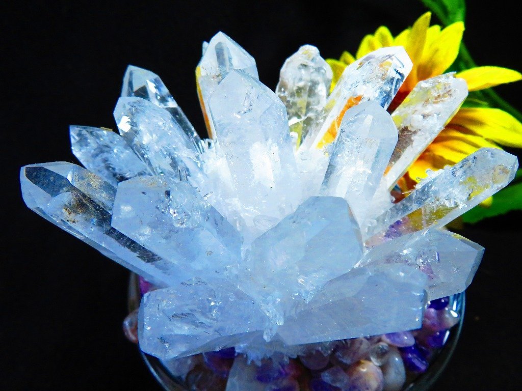最終お値下げ❗レムリアンシード水晶クラスター 重さ約4100g ☆浄化済み☆1.42kg☆絶品☆超巨大☆超迫力☆天然水晶☆レムリアン