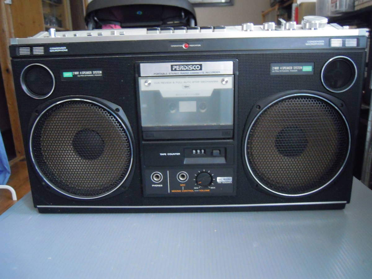 昭和レトロ☆日立 パディスコ PERDISCO TRK-8080MKⅡ ラジカセ※電源