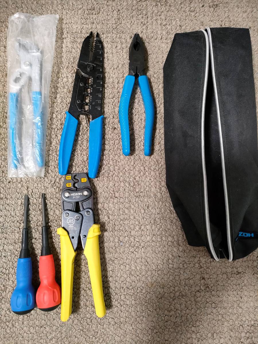 【中古・欠品あり】電気工事士技能試験工具セット＆ビクター VA線ストリッパー等