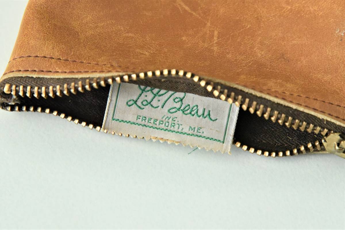 LL BEAN レザーポーチ 60s vintage 筆記体タグ｜メンズ