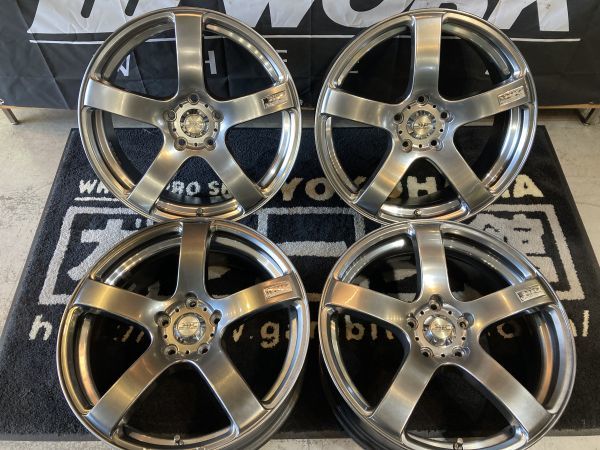 ◆お買得!! JIC J-FORCE05 18×7.5J+45 114.3/5H ホイールのみ!! C-HR/エスティマ/プリウスα/マークX/セレナ/レヴォーグ/アクセラ/CX-5他