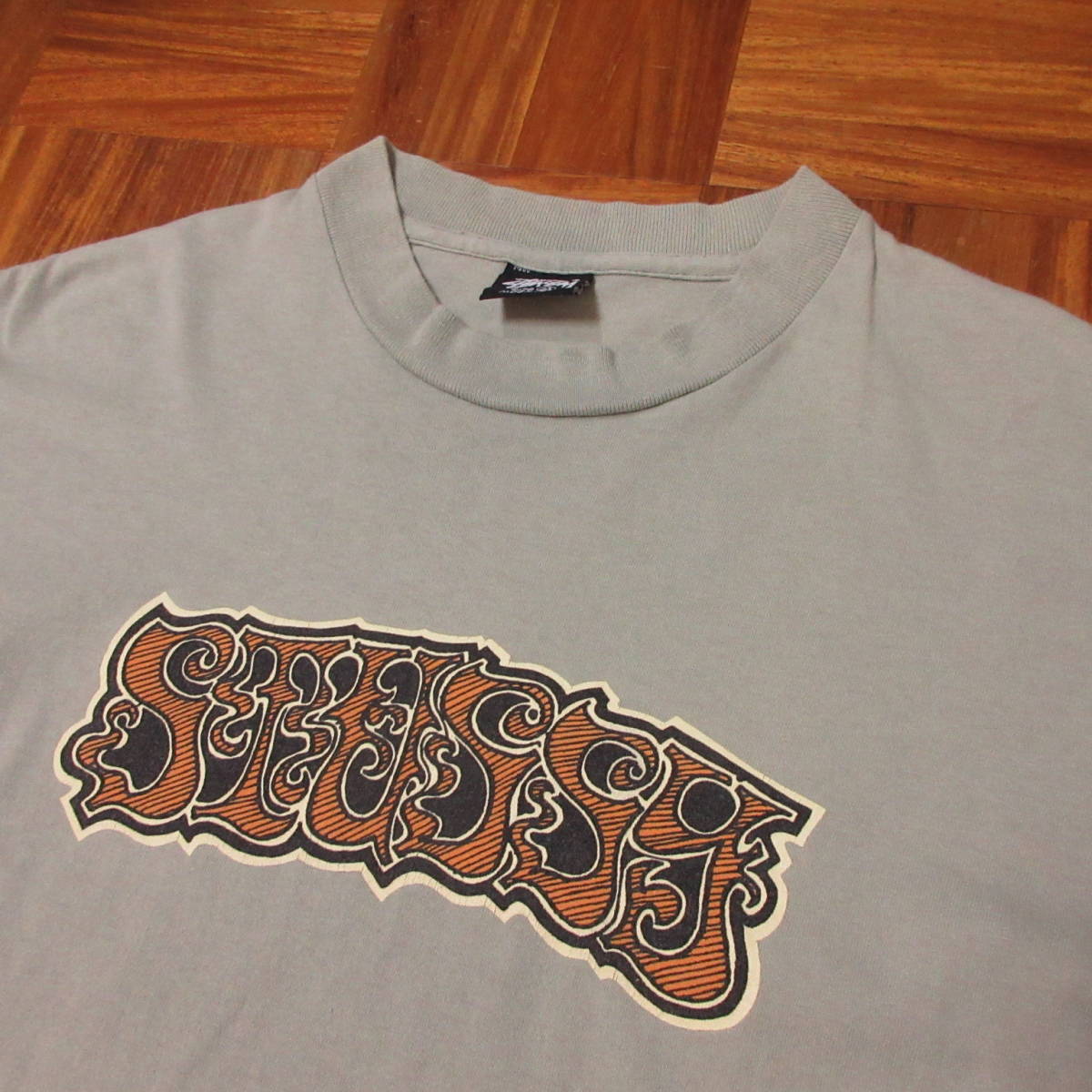 80s USA製 黒タグ STUSSY ステューシー 両面プリントTシャツ シングル 