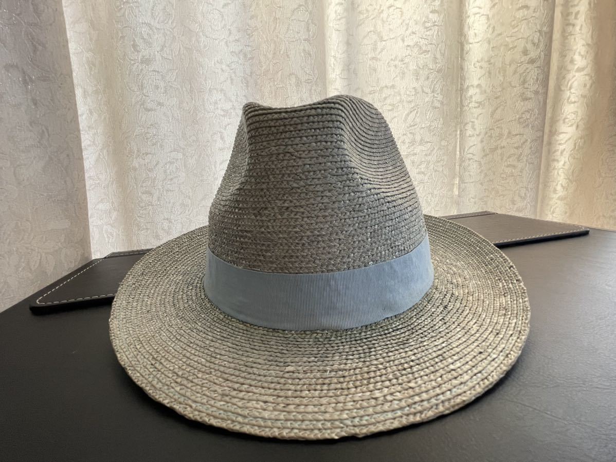 Borsalino ボルサリーノ パナマハット 57公式 ストローブレード 麻