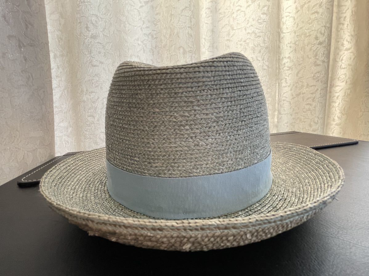 Borsalino ボルサリーノ パナマハット 57公式 ストローブレード 麻