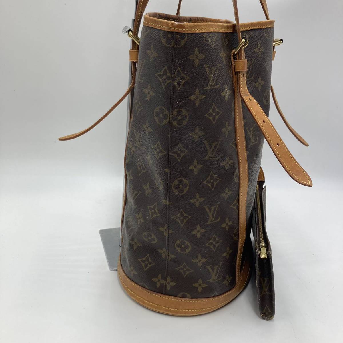 1円 LOUIS VUITTON バケットGM バケツ トートバッグ ポーチ付き 