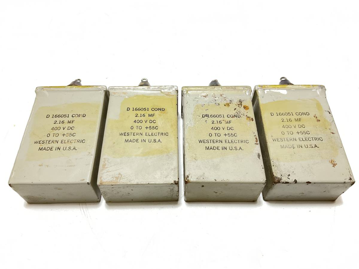 Western Electric WE D166051 COND コンデンサー 400V耐圧 Western Electric WE D166051 COND コンデンサー 400V耐圧