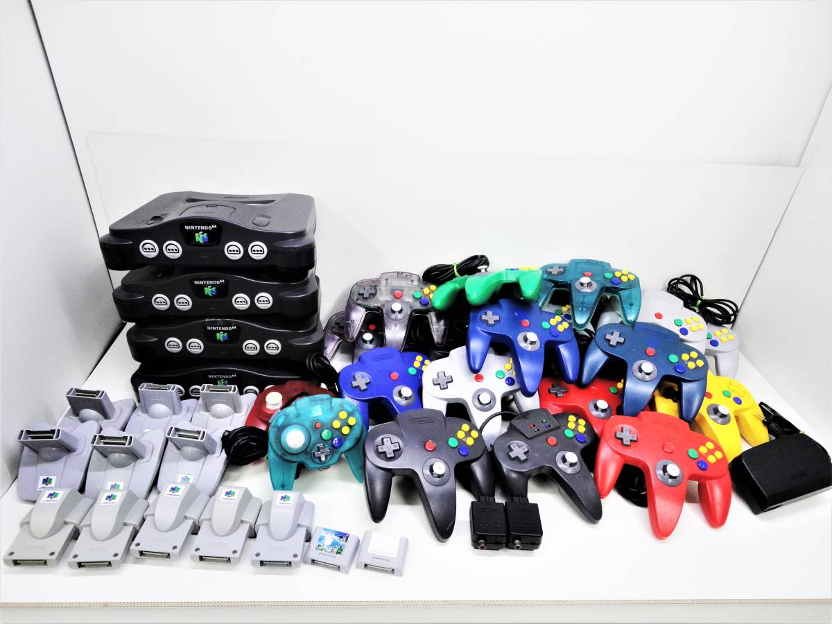 ジャンク Nintendo64 本体 コントローラー 周辺機器 N64 ニンテンドー64 HORI他 まとめ 大量 セット 24071603