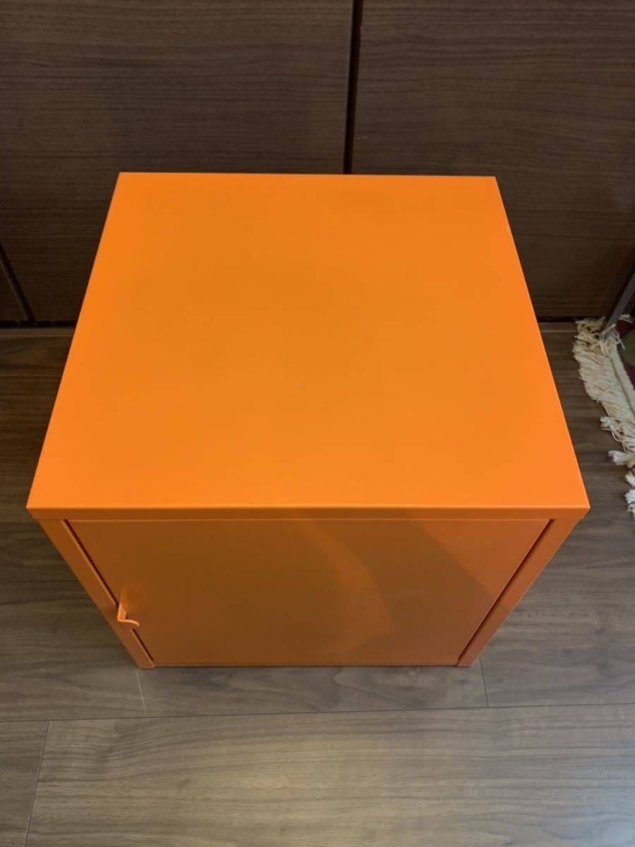 IKEA LIXHULTリックスフルトスチールキャビネット オレンジ 2個セット