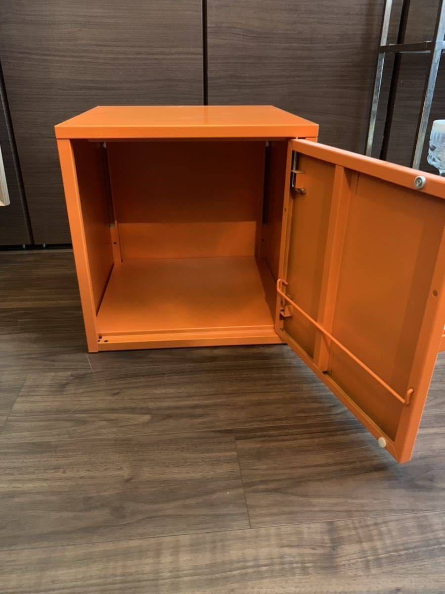 IKEA LIXHULTリックスフルトスチールキャビネット オレンジ 2個セット