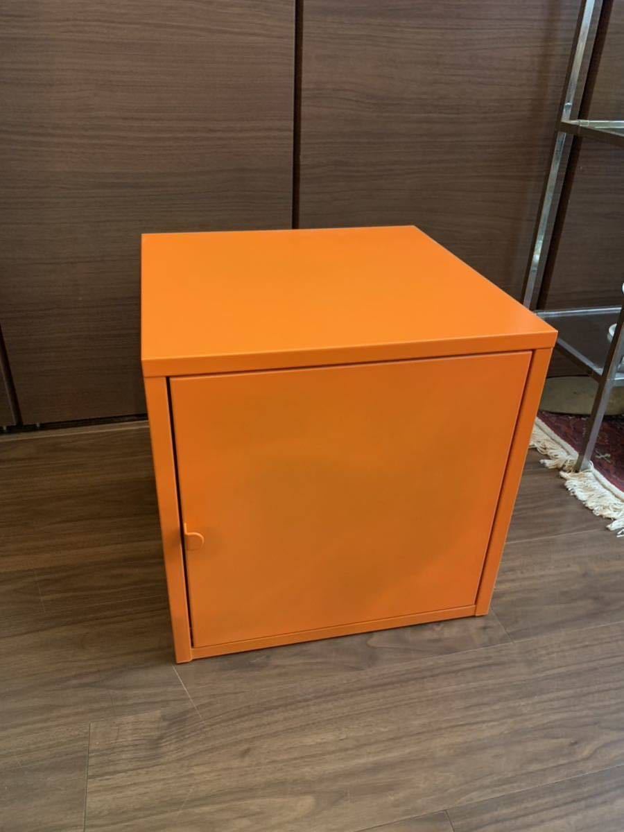 IKEA LIXHULTリックスフルトスチールキャビネット オレンジ 2個セット
