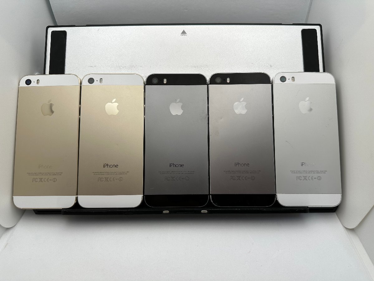 中古・ジャンク】まとめ売り5台 液晶浮き 他 Apple iPhone 5s docomo