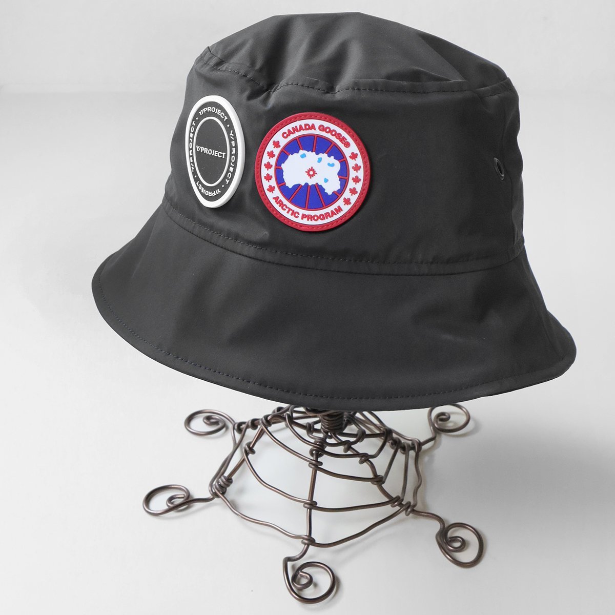 良品 CANADA GOOSE × Y/PROJECT ◇リバーシブル バケットハット 黒
