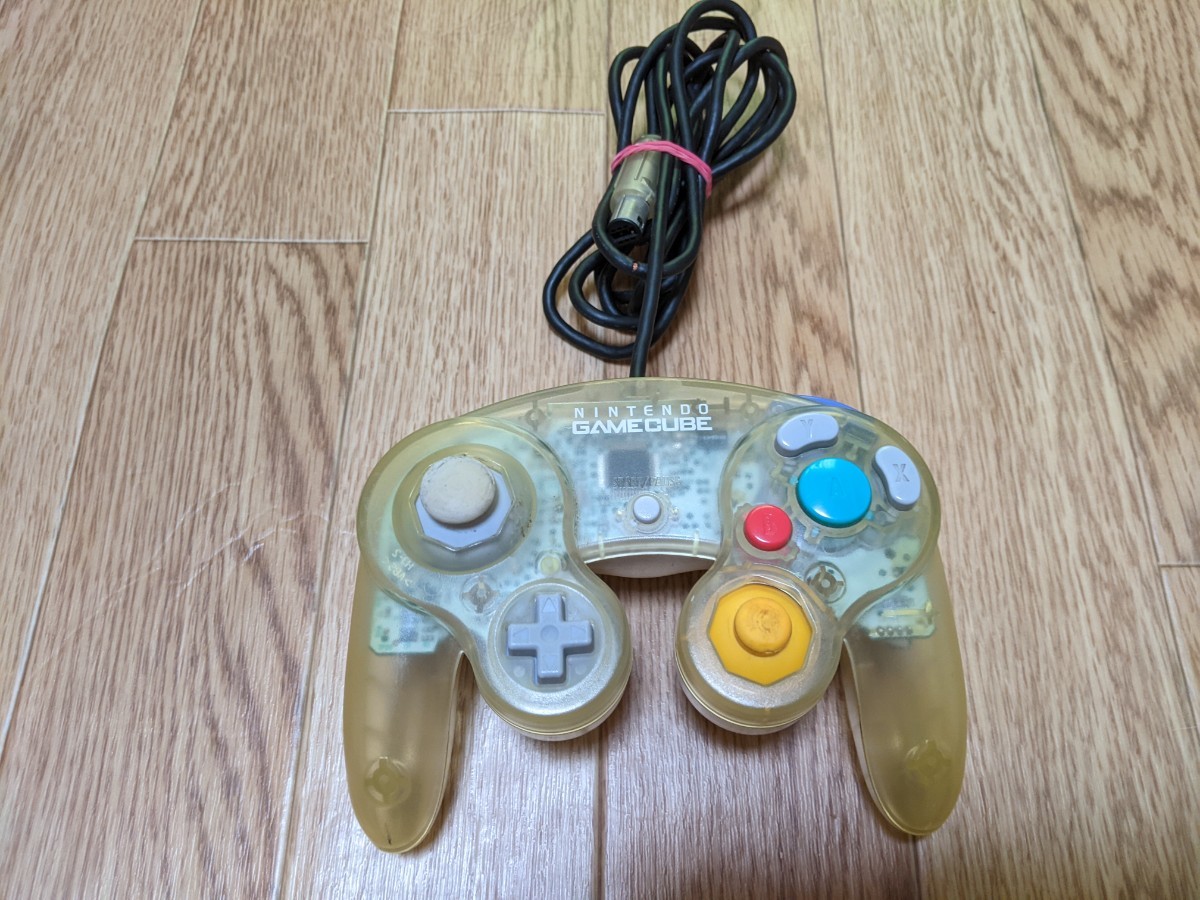 GCニンテンドーゲームキューブ コントローラー(クリア スケルトン