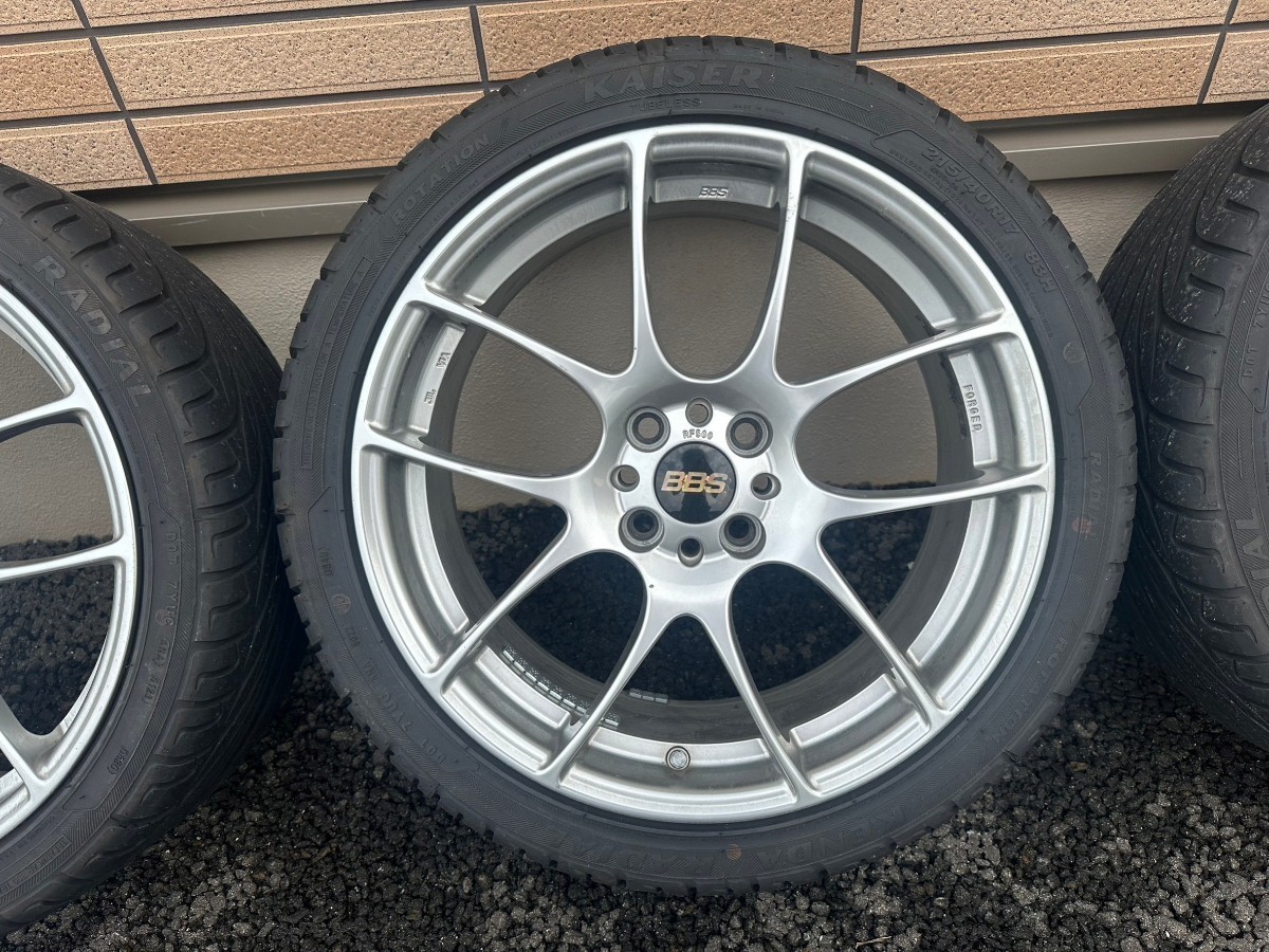 BBS RF500 17インチ 4H pcd100 シャトル アクア ロードスター フィット 