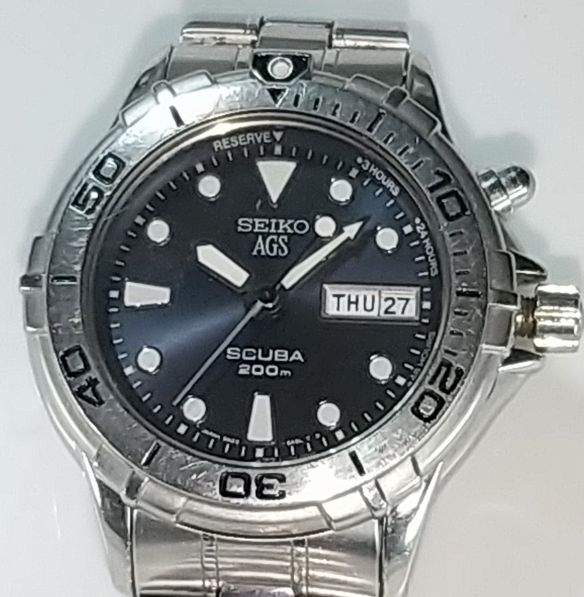 AGS SEIKO SCUBA 200m ジャンク - メルカリ 5M43-0A60 セイコー Scuba