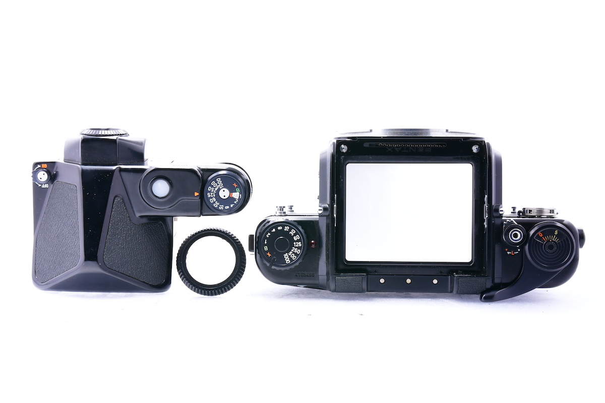 PENTAX 67 TTLファインダー ボディ + 木製グリップ ペンタックス 中判
