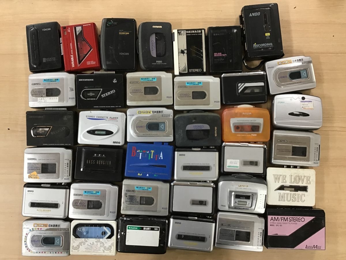 Panasonic 、Sony 、Sharp のカセットプレイヤーセット SONY WM-FX21 Panasonic CASIO AIWA RQ-P30 他 walkman カセット